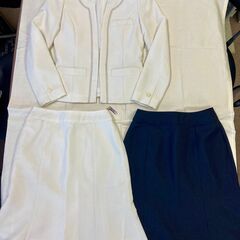 【事務服5】5号7号3点セット/美品ジャケット/制服セットスーツ...