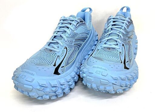 BALENCIAGA バレンシアガ DEFENDER BOUNCER SNEAKER ディフェンダー チャンキーソール スニーカー ライトブルー 685613