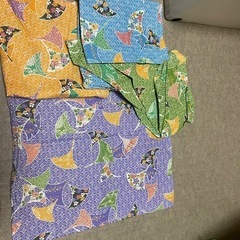 和柄　クッションカバー　4種　まとめ　銀杏柄　植物柄　木の葉　和...