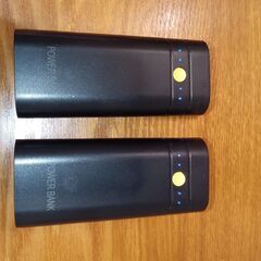 モバイルバッテリー２本セット　USB Type-Cバッテリー充電...