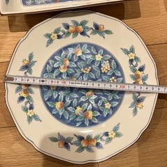 有田焼龍峯窯　大角盛皿、たち吉丸大皿セットの画像