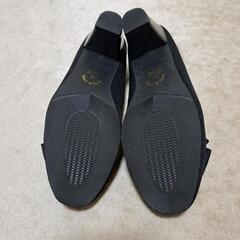 リボン付きパンプス　Mサイズ　5センチヒール【未使用】の画像