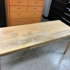 K2501-383 良品計画 ブナ材デスク・幅160cm ケーブ...