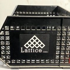 K2501-382 Lattice… バスケット キズ 汚れあり 現状お渡しの画像