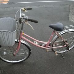 中古 自転車 軽快車 ママチャリ 3段変速 24型 24インチ　あさひ