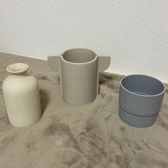 【超美品】花瓶　観葉植物　フェイクフラワー　フラワーベースの画像