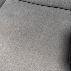 布張りカウチソファ(ウォール3KD RC GY)の画像