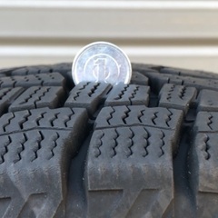 値下No.117スタットレスタイヤ155/65/13 4H PCD100 アルミ付4本セットの画像