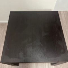 ミニテーブル 黒 ローテーブル　ブラックの画像