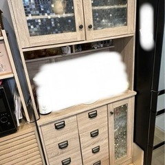 お譲り先決まりました！食器棚　木目調　北欧