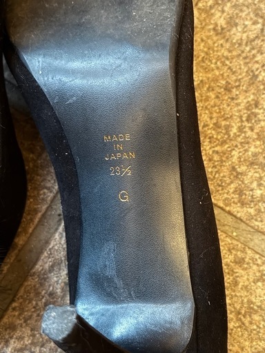 DIANA スエード パンプス黒23.5cm