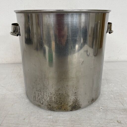【YUKIWA】ユキワ ステンレス製 寸胴鍋 業務用 24φ 内径240mm×深さ235mm 厨房機器 飲食店 厨房用品 ステンレス 鍋 両手鍋 ④ Y0779