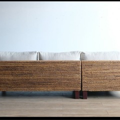 元値 約30万円 KAJA カウチソファ 左右変更可 カバー洗濯可 天然素材の画像