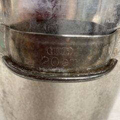 【YUKIWA】ユキワ ステンレス製 寸胴鍋 業務用 20φ 内径200mm×深さ195mm 厨房機器 飲食店 厨房用品 ステンレス 鍋 両手鍋 ⑤ Y0780の画像