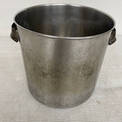 【YUKIWA】ユキワ ステンレス製 寸胴鍋 業務用 20φ 内径200mm×深さ195mm 厨房機器 飲食店 厨房用品 ステンレス 鍋 両手鍋 ⑤ Y0780