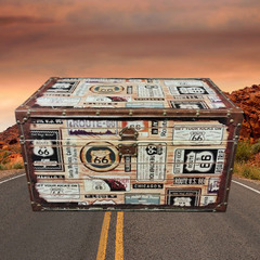 🉐🌈ルート66 道具箱  収納箱 物入れ トランクボックス🌈ROUTE66 アメリカの画像
