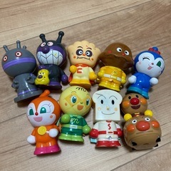 アンパンマン　ソフトビニール人形　9つ