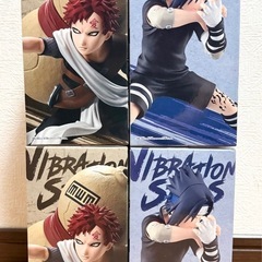 ナルト　我愛羅 & サスケ　フィギュア4体セットの画像