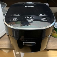 シャープ 炊飯器 3合  マイコン ブラック KSCF05BB KS-CF05B-B の画像