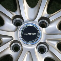 トヨタ アクアのホイールに！ブリヂストン バルミナ ホイール 15インチ5.5J インセット45mm  PCD : 100Φ 4穴 中古ホイール4本セットの画像