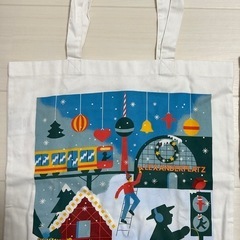【2個まとめて】【新品　未使用】刺繍入り　手提げ　トートバッグ　　手提げバック　トートバッグ　ショルダーバッグ　エコバッグ　ドイツの画像