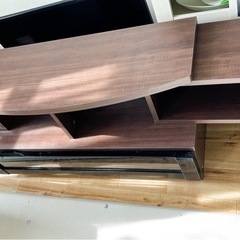 【値下げします！】テレビボード　ブラウンの画像