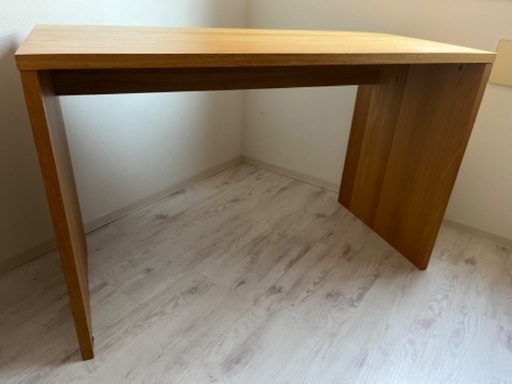 無印良品 無垢材デスク・オーク材 廃盤品 ⬛︎フォーン⬛︎ 無印良品 コの