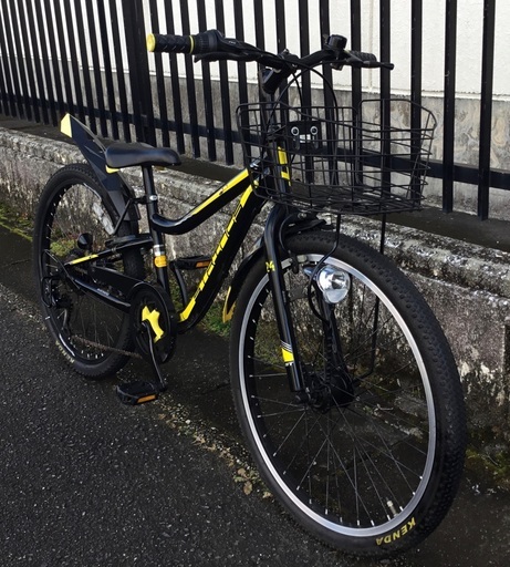 6段ギア・ライト付き】ジュニア用自転車 24インチ 子供用自転車 24