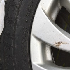 トヨタ純正ホイール付きスタッドレスタイヤ4本セット185/55R15 中古の画像
