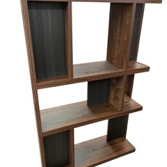 NO.2148 《極美品》 関家具 ローナ シェルフ ハイタイプ ウォールナット 収納家具 家具 中古の画像