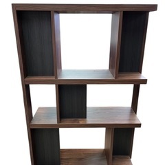 NO.2148 《極美品》 関家具 ローナ シェルフ ハイタイプ ウォールナット 収納家具 家具 中古の画像