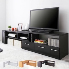 テレビ台　黒　美品の画像