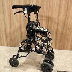 ▼値下げ▼花柄　島製作所　シルバーカー　シルバーウォーカーの画像
