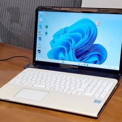 SONY 15インチ【win10+win11 起動8秒 CPUスコア4682】i7 新品SSD256GB/メモリ8GB/ office JW-CAD