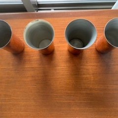 新品未使用 銅製ビールカップ4個の画像