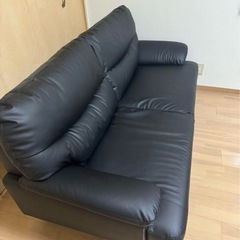 ニトリ　合皮　ソファーの画像