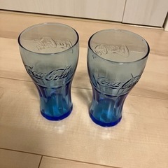 取引中です　コカコーラ柄グラス