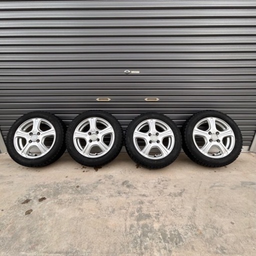 スタッドレスタイヤホイールセット　バリ山　155\65R14  N-BOX タント　スペーシア