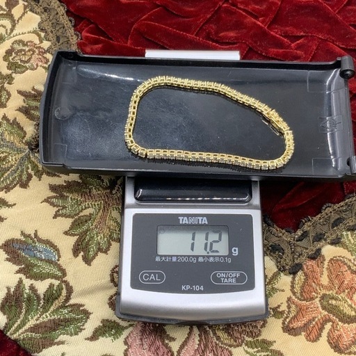 K18 テニスブレスレット　5.1ct 11.2g 5ctUP