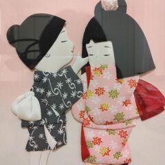 額入り　押絵　友達の画像