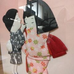 額入り　押絵　友達の画像