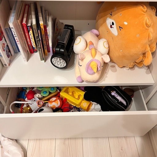 1/31まで】BERGIG ベリグ本棚収納付きオープンシェルフ ホワイトブック