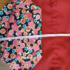 かわいい巾着袋　お得な２つセット(ピンク、赤)　和小物　和装小物新品、未使用の画像