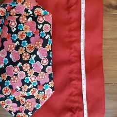 かわいい巾着袋　お得な２つセット(ピンク、赤)　和小物　和装小物新品、未使用の画像