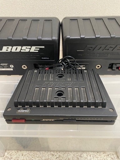 BOSE101スピーカー1705アンプ　セット BOSE 101スピーカーと1705アンプセット