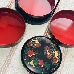 美品❣️三重箱、弁当箱、うるし、高級