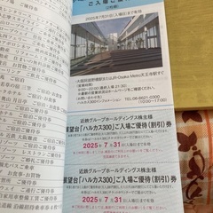 近鉄グループホールディングス株式会社　優待1冊の画像