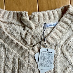 正規半額以下‼️《未使用》OLIVE des OLIVE ベロアモール バックレースアップ ケーブルニット サイズF  税込¥5390品 　 の画像