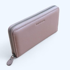【新品】財布 ファスナー付き 大容量 レザー 二つ折り 長財布の画像