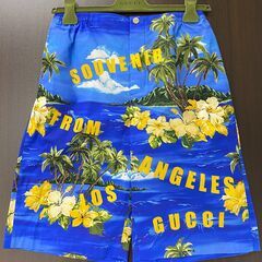 GUCCI グッチ グラフィック ハイウエスト ショートパンツ ハーフパンツ